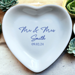 Mr and Mrs Ring Dish, Personalized Mrs Ring Dish, Engaged Ring Dish, Personalized Ring Dish Gift for Bride, Gift for Groom and Bride