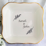 Personalized Wedding Gift, Jewelry Dish, Customized Ring Dish, Wedding Gift, Personalized Gift, Gift For Bride And Groom, Engagement Gift