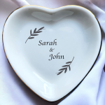 Personalized Wedding Gift, Jewelry Dish, Customized Ring Dish, Wedding Gift, Personalized Gift, Gift For Bride And Groom, Engagement Gift